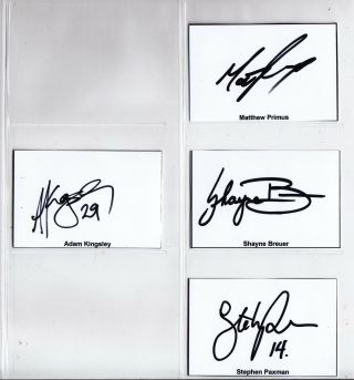 PORT ADELAIDE 1997 AFL RARE SIGNED PLAYER SIGS FROM YEAR 1 2