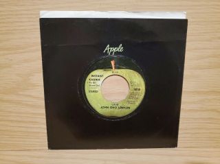 John Lennon " Instant Karma " On Apple 1818 From 1970 Rare One Sided Promo