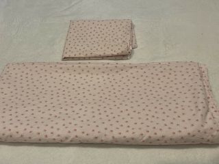 Simply Shabby Chic Pink Rose Bud Mon Ami 2 Pc.  —twin Flat Sheet & 1 Pillowcase