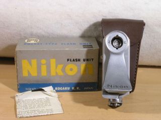 Rare Nikon S2 Bc Iv Pocket - Type Flash Unit W/ Box Usa