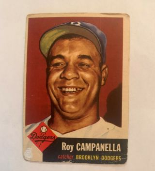 1953 Topps Roy Campanella Brooklyn Dodgers Baseball Card