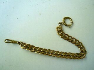 Rare Antique Gold Double Pocket Watch Chain For 19th Century Swiss Made Watch