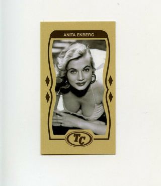 Lk.  0443 Anita Ekberg Anti Tobacco No Smoking Trade Card Rare