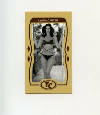 Lk.  0539 Lynda Carter Anti Tobacco No Smoking Trade Card Rare
