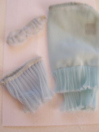 Vintage Barbies Blue Lingerie,  Slip,  Bra,  And Panties