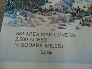 Vintage 1977 HAL SHELTON Jackson Hole Teton Village Downhill Ski Slope Poster 3