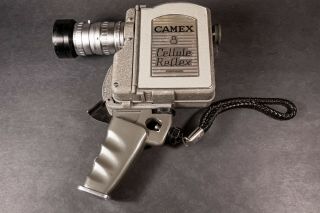 Rare Camex 8 Cellule Reflex Camera W/ Angenieux - Zoom Type K2 7,  5 - 35 Mm F/1.  8
