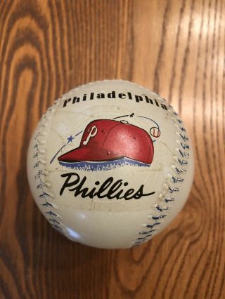 Rare 1950’s Philadelphia Phillies Glass Baseball Bank
