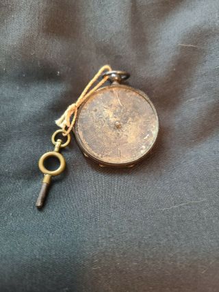 Antique Keywind Pocket Watch Jf Bovy