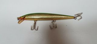 Vintage Bagley Bang O Lure Green And Gold,  Brass Hardware,
