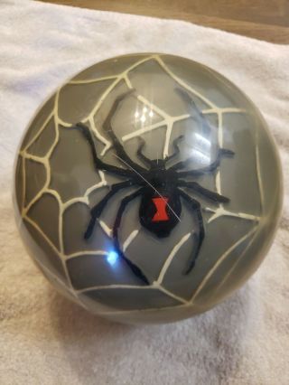 14lb Hammer Black Widow Urethane Bowling Ball Clear Rare Web Design B040