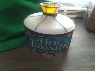 Vintage Old Forester Bourbon Advertising Lamp Shade Rare