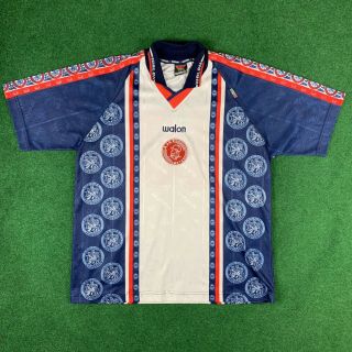 Rare Ajax Amsterdam Vintage Football Soccer Shirt Walon Jersey Size L