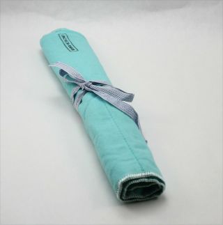 Tiffany & Co.  Sterling Silver Flatware Luncheon Knives Storage Roll Up Bag
