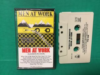 Men At Work - Business As Usual - 1981 Rock Cassette Tape,  (rare Oop)