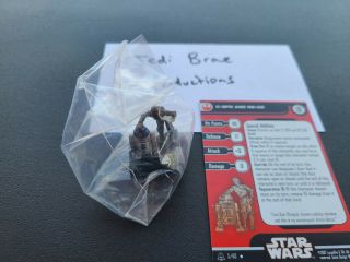 Star Wars Miniatures Alliance Empire C3po R2d2 5 Droids Sw W/card Rare