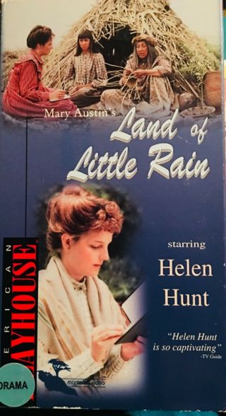 Rare Vhs American Playhouse Land Of Little Rain Starring Helen Hunt