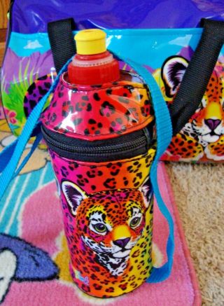 Lisa Franks Collectable Insulated Water Bottle Carrier Leopard Hunter Very Rare