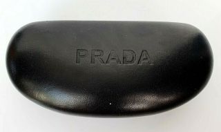 Vintage Prada Sunglasses Glasses Case Black Leather Designer