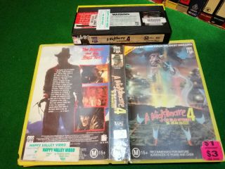 A Nightmare On Elm Street 4 - The Dream Master - Rare Cbs/fox 1st Issue - Horror