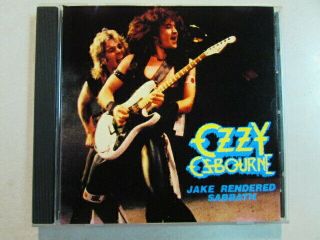 Ozzy Osbourne Jake E.  Lee Rendered Sabbath Quebec City 3.  30.  83 14 Trk Cd - R Rare