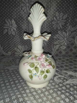 Vintage Lefton China Porcelain Hand Painted Perfume Bottle Numbered 842