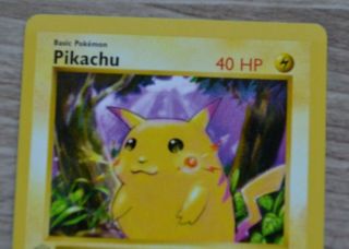 Pokemon Pikachu 1st (First) Edition Base Set Shadowless 58/102 LP 3