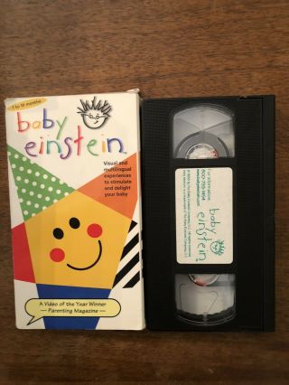 Rare Oop Baby Einstein 1 To 18 Months Vhs Video Tape Infant Educational