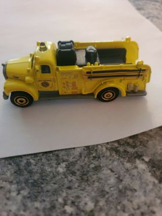 Rare 1963 Mack B Model Fire Truck Yellow Matchbox Loose F570 106