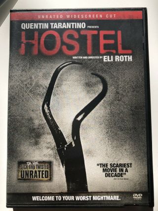 Hostel Dvd Widescreen Unrated Eli Roth Rare Htf Oop
