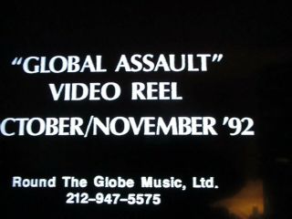 Vhs Promo Music Video Global Assault 1992 Rare Rap Ice Cube And Much More