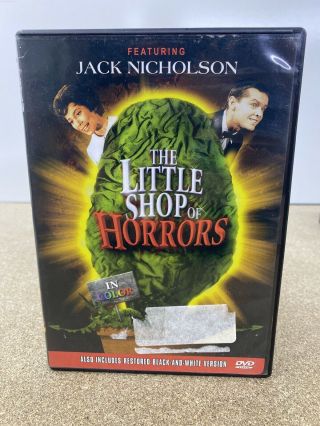 The Little Shop Of Horrors (dvd,  2006) Rare Movie Jack Nicholson Black/white