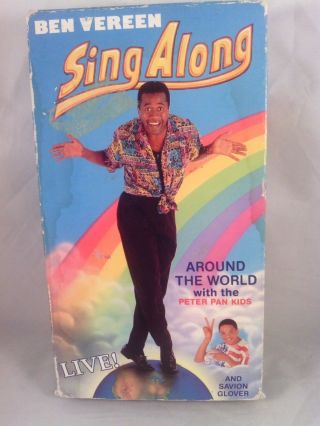 Vhs Rare Ben Vereen Sing Along Around The World With The Peter Pan Kids 1991