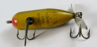 Vintage Heddon Tiny Torpedo Cranbait Fishing Lure,  Green Frog Color 3