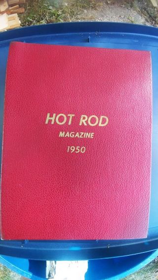 1950.  Vintage Nhra Hot Rod Magazines Complete Year In Binder Rare