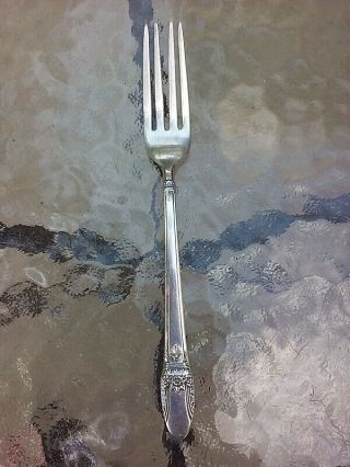 Antique Vtg 1847 Rogers Bros Is Silver Plated First Love Fork 6 3/4”