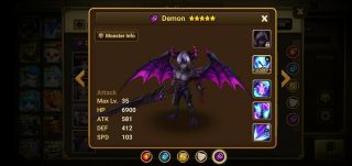 G:401 Global/europe Summoners War Starter Account With Dark Demon (extremely Rare