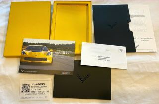 Rare C7 2016 Z06 Owners Gift Yellow Box Welcome Kit Corvette Introduction Book