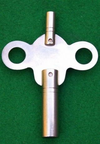 Double Ended Brass Clock Key Size 1.  75mm (small Shaft) No 13 = 5.  5 Mm Arbour