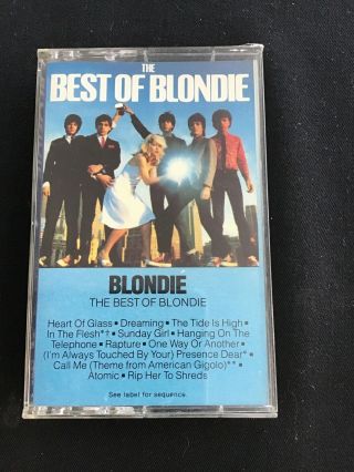 Blondie - The Best Of (greatest Hits) 1981 Rock Cassette Tape (rare Oop)