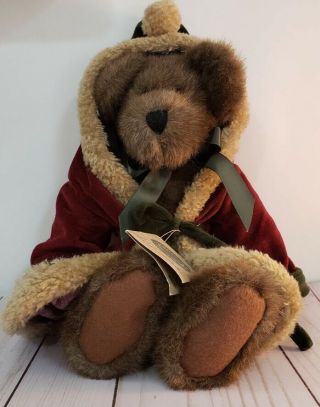 Boyds Bears Vintage S.  C.  Northstar Plush Christmas Bear W/robe - With Tag