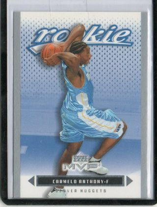 (d99) 03 - 04 Carmelo Anthony Upper Deck Mvp Silver Parallel Rc 203 Rare