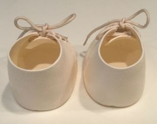 Vintage Cabbage Patch Kids White Lace Shoes For 16” Dolls Hong Kong Factory Orig 3