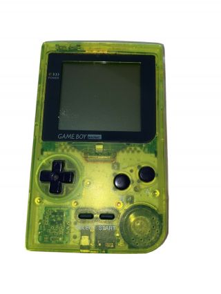 Rare Vintage Clear Green Gameboy With Tetris Game
