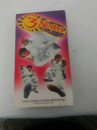 3 Ninjas Vhs Knuckle Up (vhs,  1995,  Closed Captioned) Rare