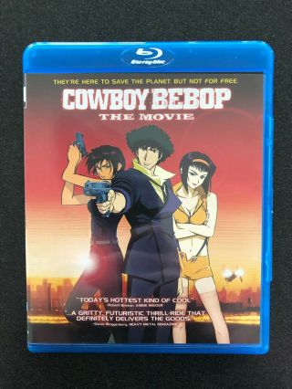 Cowboy Bebop: The Movie (blu - Ray Disc) Out Of Print - Rare Hard To Find