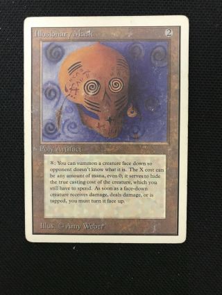 Magic The Gathering Illusionary Mask Unlimited Reserved List Mtg Hp - Dmg