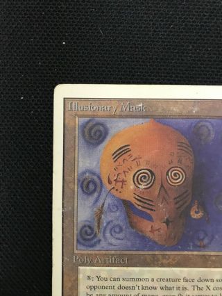 MAGIC THE GATHERING ILLUSIONARY MASK UNLIMITED Reserved List MTG HP - DMG 2