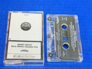 Barry White - Greatest Hits - 1975 Soul R&b Cassette Tape (rare Oop)