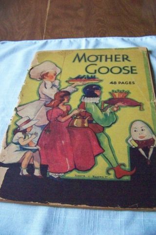 Antique Mother Goose Nursery Rhyme Book 